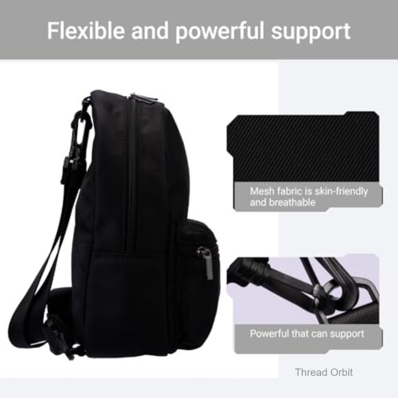 Small Nylon Backpack Purse with Adjustable Strap for Women